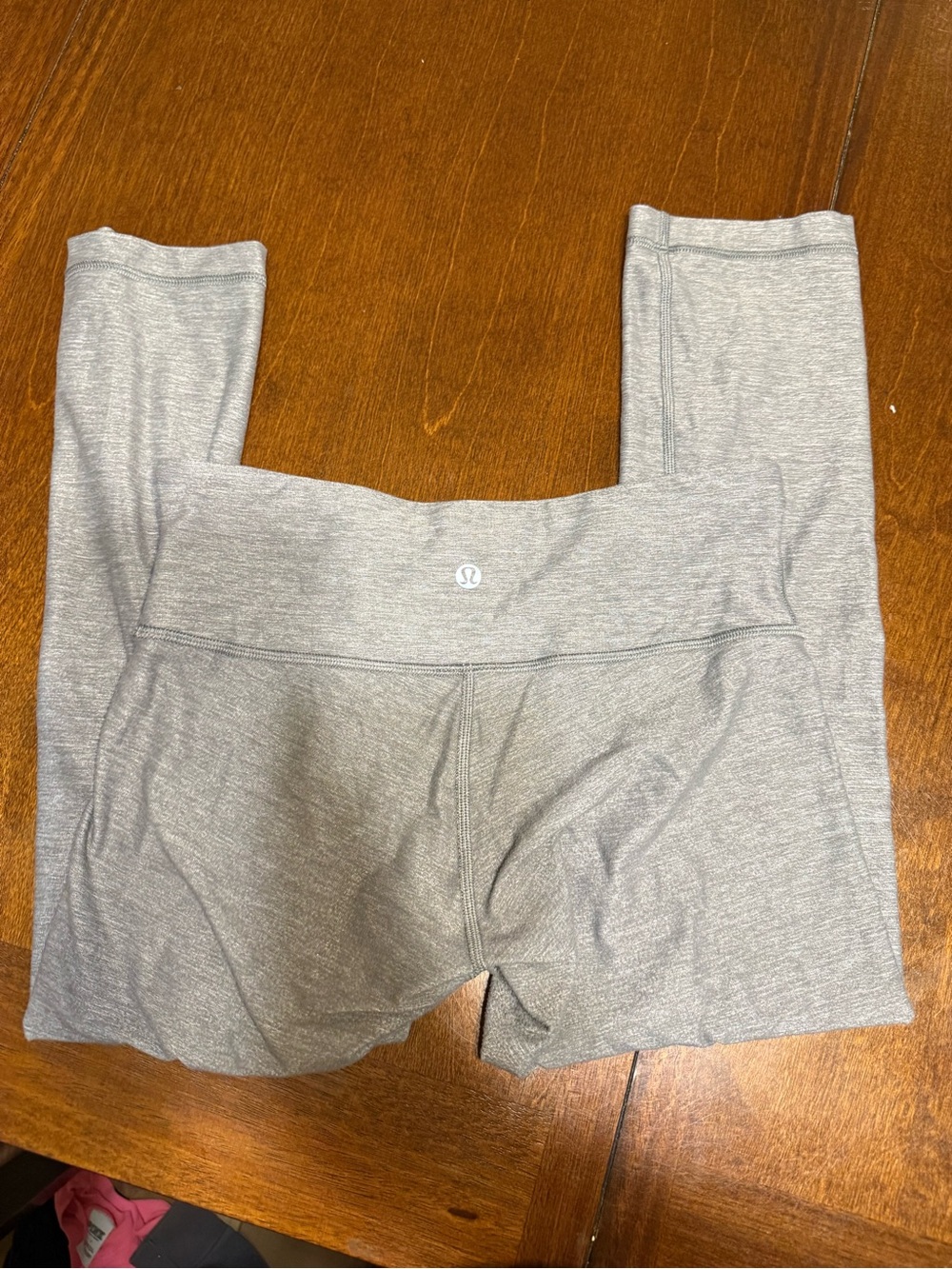 Lululemon Athletica Womens Cropped Yoga Pants Leggings Heathered Gray 21” Size 4